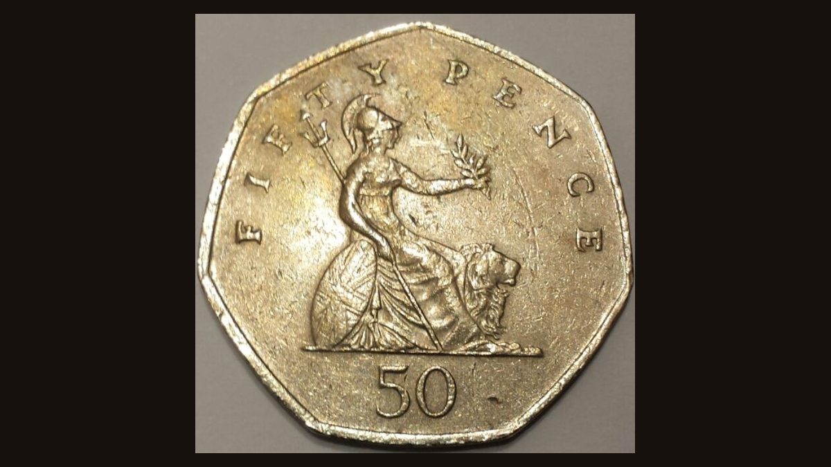 Illustrative photo of a British fifty pence coin
